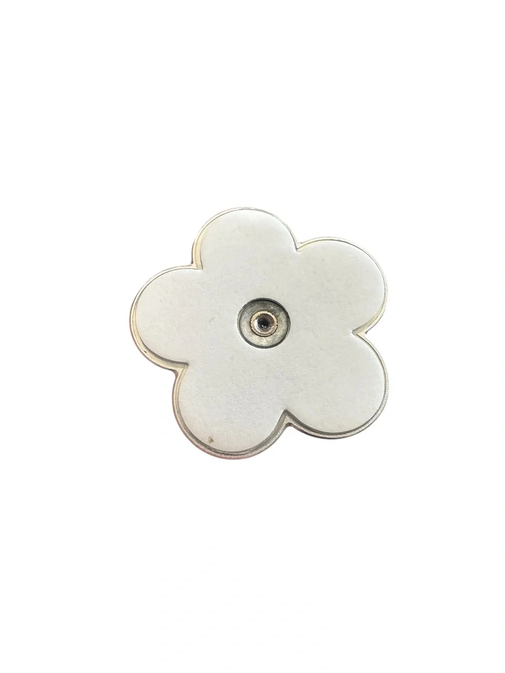 Silver Flower Design Phone Finger Holder